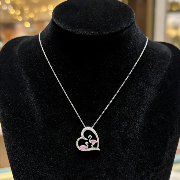 Silver_Flamingo_Heart_Pendant_Necklace