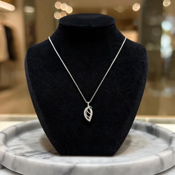 Silver_Pave_Open_Leaf_Pendant_Necklace