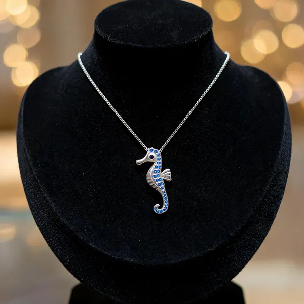 Vibrant_Blue_Encrusted_Seahorse_Silver_Pendant