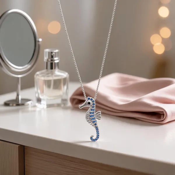 Vibrant_Blue_Encrusted_Seahorse_Silver_Pendant