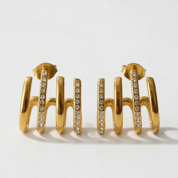 Aviro__Earrings_gold_Stainless_steel