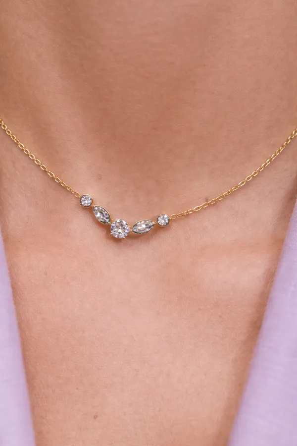 Alzina_Clear__Pendant__gold_Stainless_steel