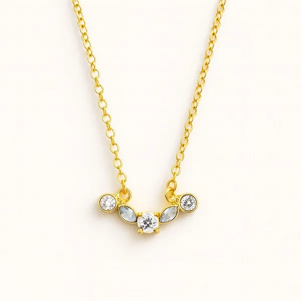 Alzina_Clear__Pendant__gold_Stainless_steel