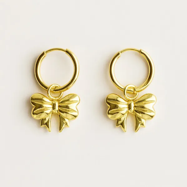 Xo__Earrings_gold_Stainless_steel