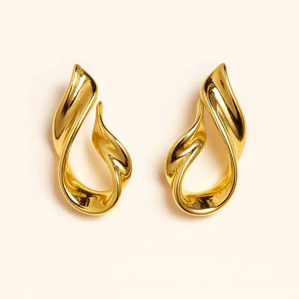 Gelasia__Earrings_gold_Stainless_steel