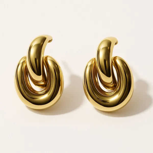 Teos__Earrings_gold_Stainless_steel