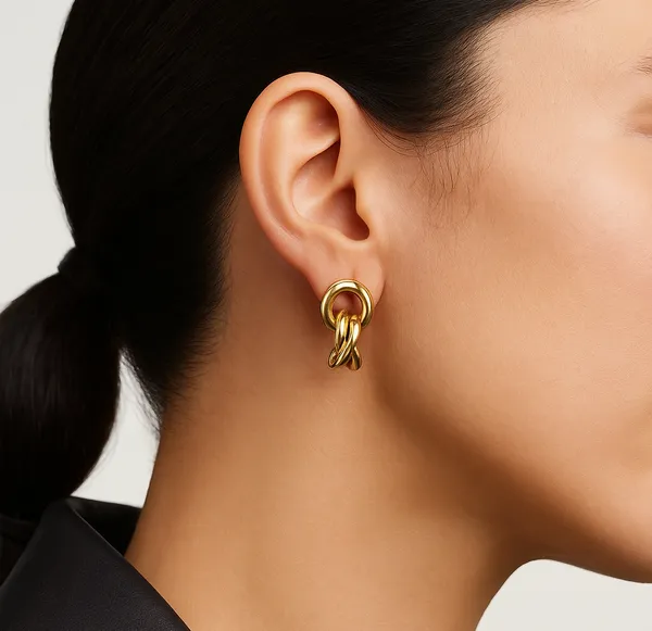 Hyone__Earrings_gold_Stainless_steel