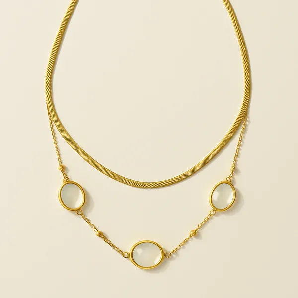 Ozias__necklace_gold_Stainless_steel