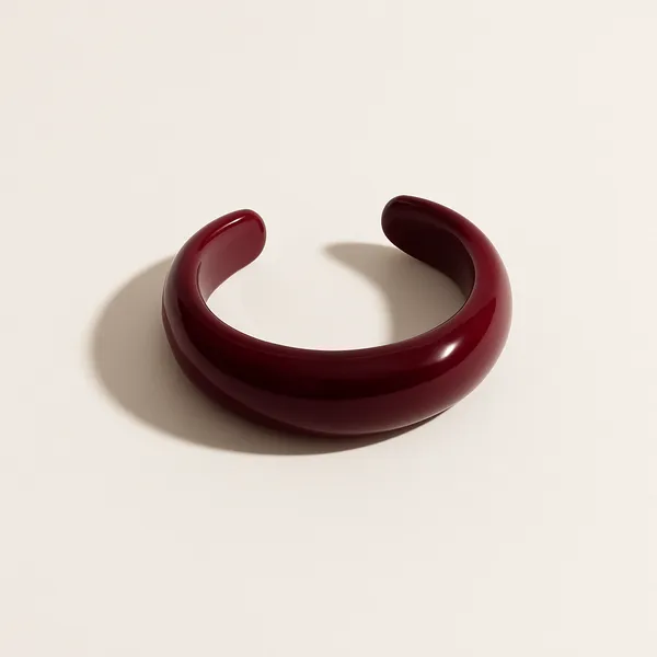Hera_Burgundy__Bracelet__maroon_Stainless_steel