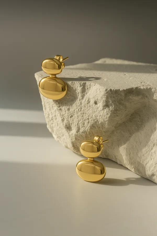 Qez__Earrings_gold_Stainless_steel