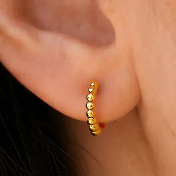 Bubbles__Earrings_gold_Stainless_steel