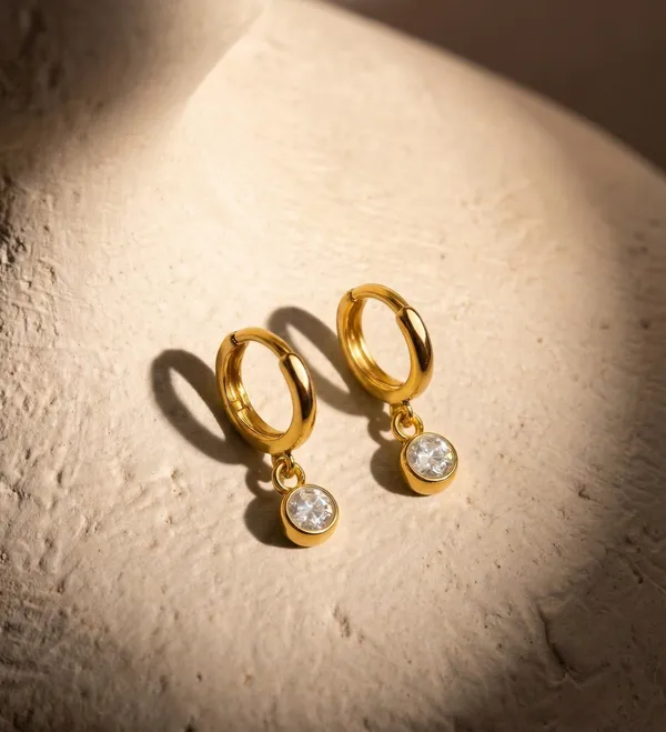 Cera__Earrings_gold_Stainless_steel