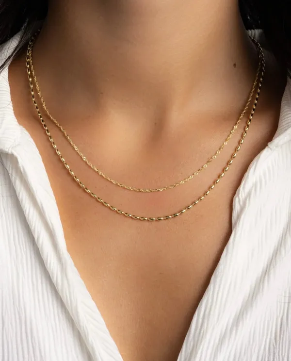 Venetia_Necklace__Necklace_gold_Stainless_steel
