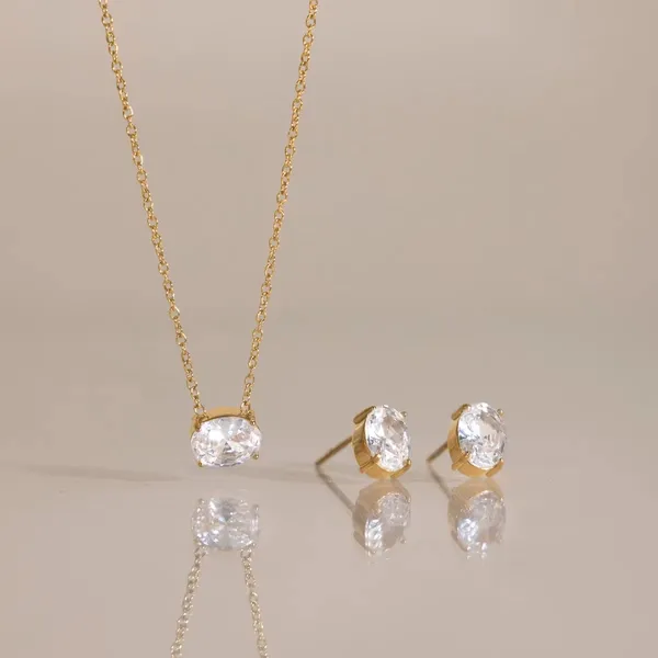 Oval_Crystal_Jewelry_Set__Pendant__gold_Stainless_steel