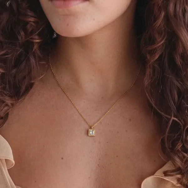 Square_Crystal_Jewelry_Set__Necklace_gold_Stainless_steel