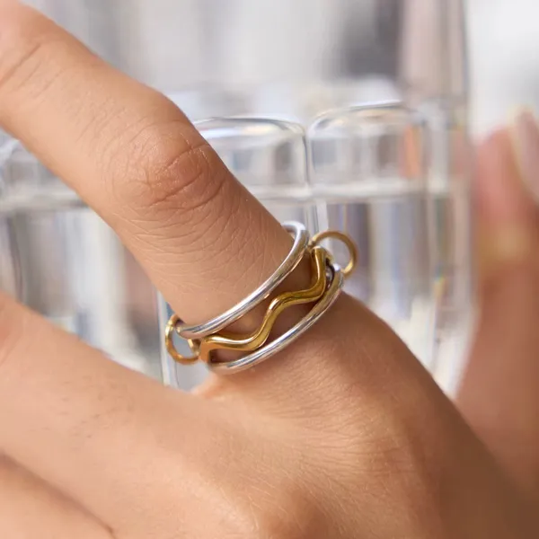 Two_Tone_Ring_Set__Ring_silver_gold_Stainless_steel