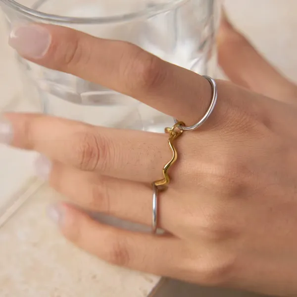 Two_Tone_Ring_Set__Ring_silver_gold_Stainless_steel