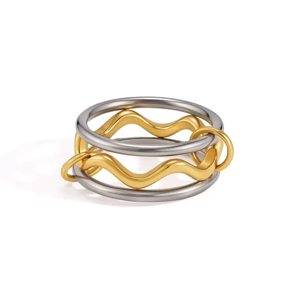 Two_Tone_Ring_Set__Ring_silver_gold_Stainless_steel