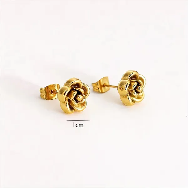 Rosie_Stud_Earrings__Earrings_gold_Stainless_steel