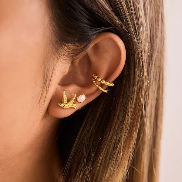 Golden_Bird_Stud_Earrings__Earrings_gold_Stainless_steel