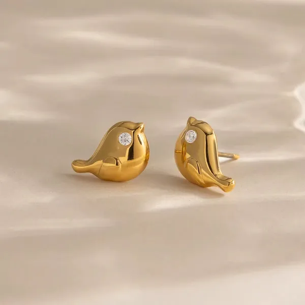 Little_Birdie_Stud_Earrings__Earrings_gold_Stainless_steel
