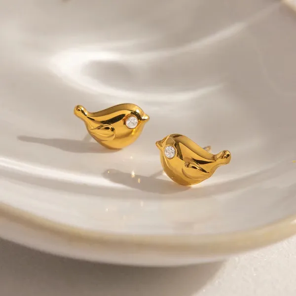 Little_Birdie_Stud_Earrings__Earrings_gold_Stainless_steel