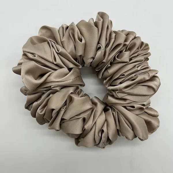 Silk_Jumbo_Scrunchie_Grey_Scrunchie__Grey_silk