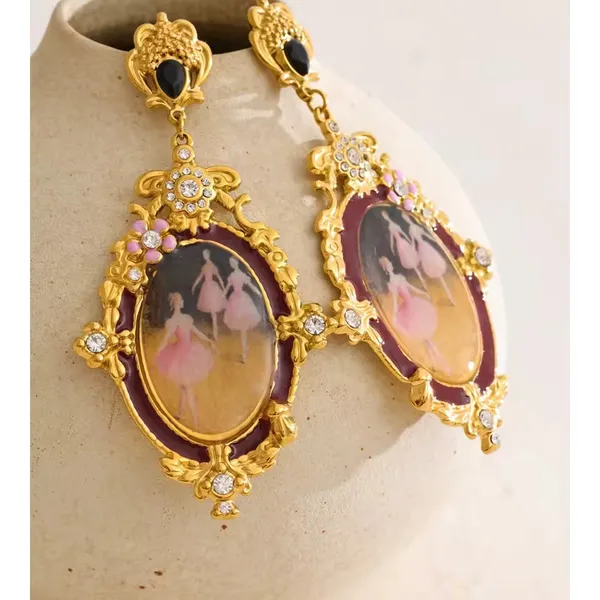 Ballerina_Muse_Earrings__Earrings_gold_Stainless_steel