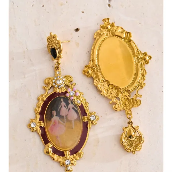 Ballerina_Muse_Earrings__Earrings_gold_Stainless_steel