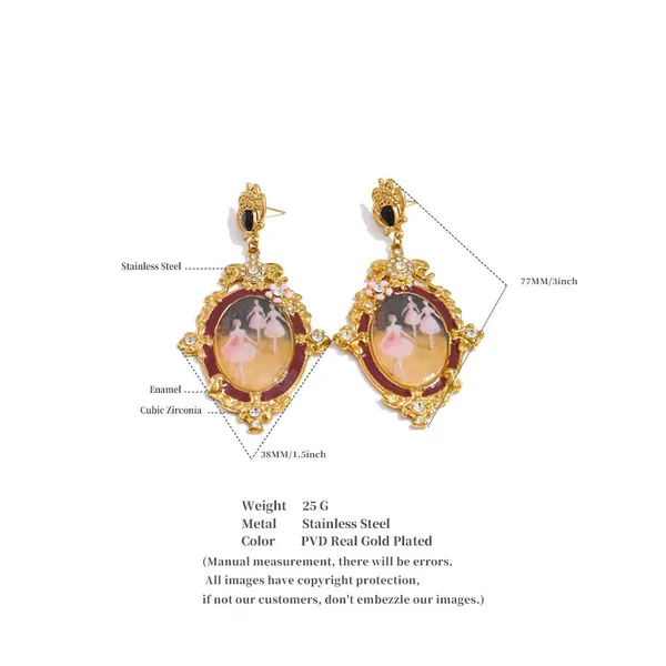 Ballerina_Muse_Earrings__Earrings_gold_Stainless_steel