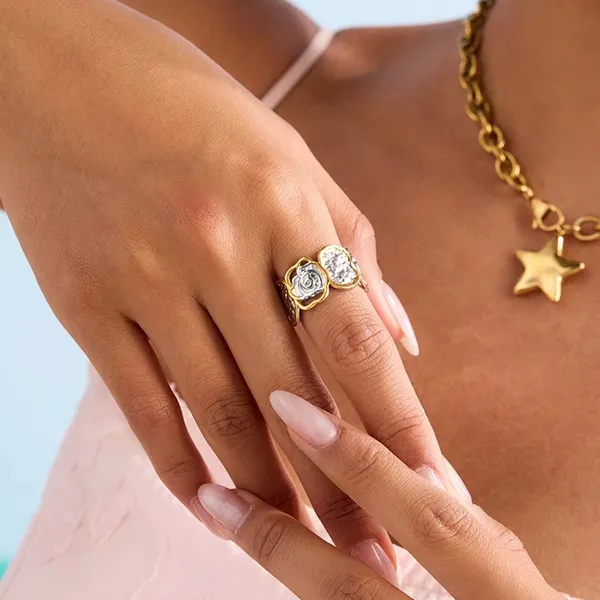 Floral_Aura__necklace_gold_Stainless_steel