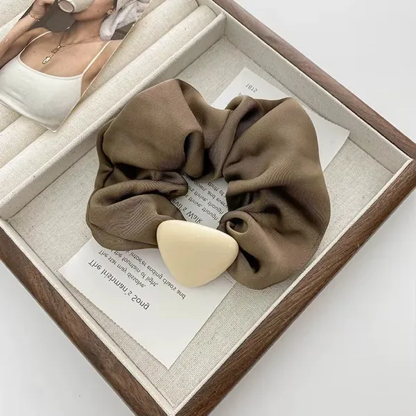 Luna_Scrunchie_Brown_Scrunchie__Brown_silk