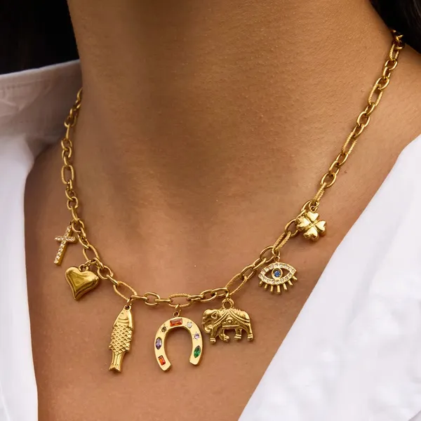 Charmed_Arc_Necklace__Necklace_gold_Stainless_steel