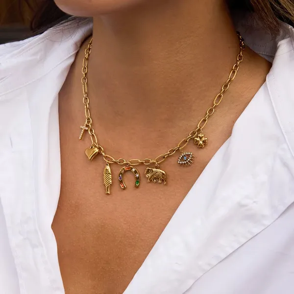 Charmed_Arc_Necklace__Necklace_gold_Stainless_steel