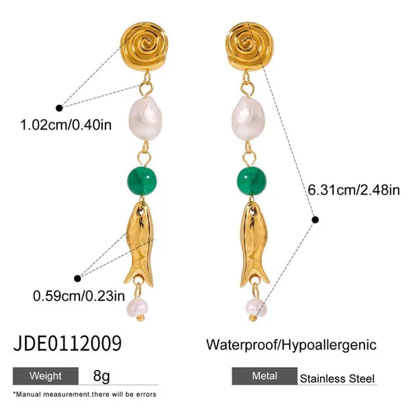 Pisces_Drop_Earrings__Earrings_gold_Stainless_steel