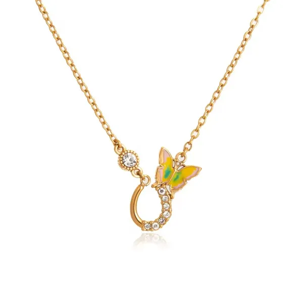 Butterfly_Spark_Necklace__Necklace_white_gold_Stainless_steel
