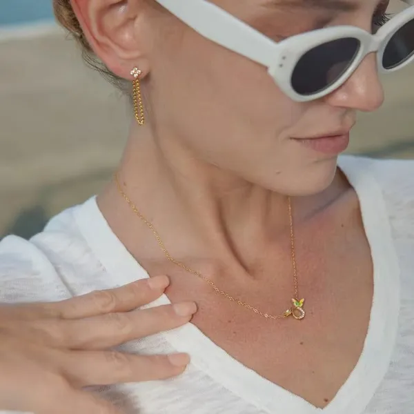 Butterfly_Spark_Necklace__Necklace_white_gold_Stainless_steel