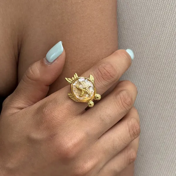 Oceanic_Starfish_Ring__Ring_gold_Stainless_steel