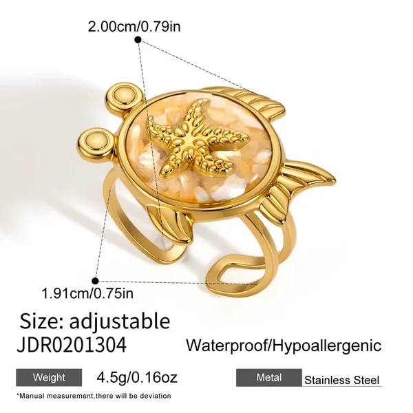 Oceanic_Starfish_Ring__Ring_gold_Stainless_steel
