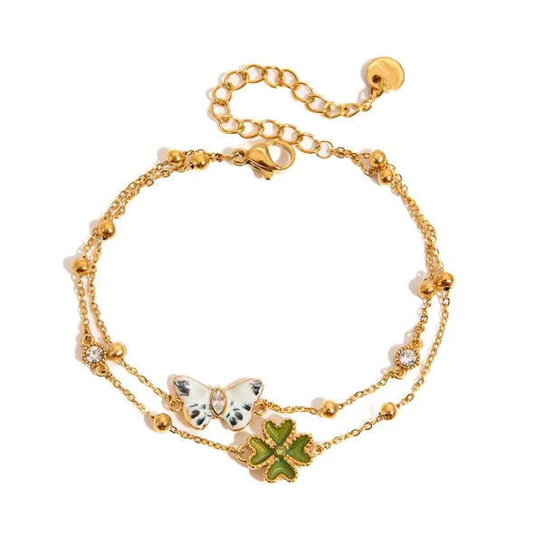 Butterfly_Layered_Bracelet__Bracelet__gold_Stainless_steel