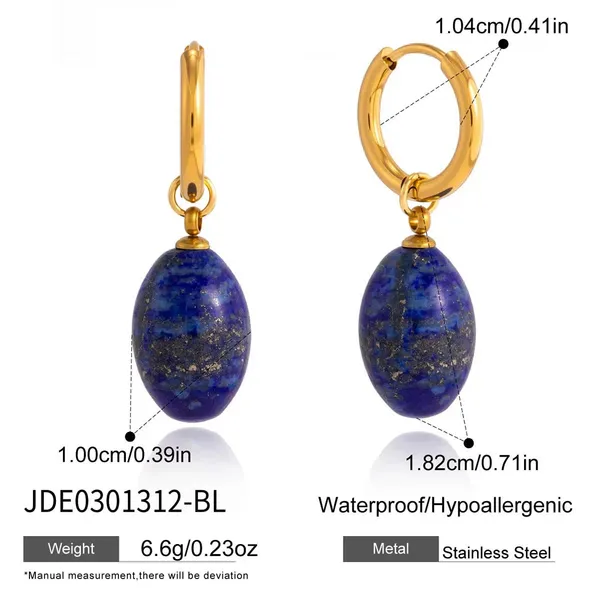 Lapis_Drop_Hoops__Earrings_gold_Stainless_steel