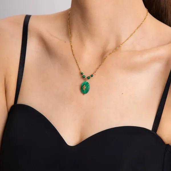 Mosaic_Pendant_Necklace__Necklace_gold_Stainless_steel
