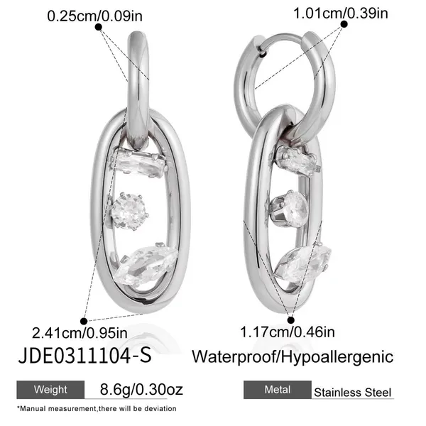 Glow_Link_Hoops__Earrings_silver_Stainless_steel