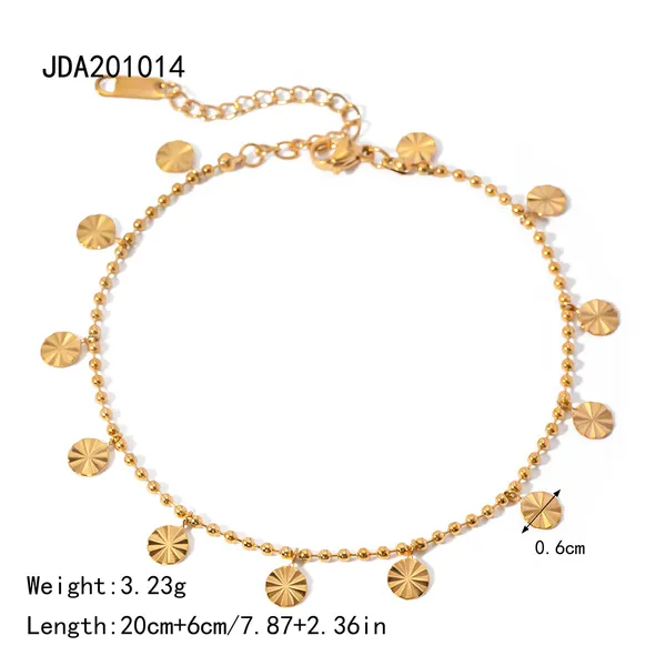 Sun_Drop_Anklet__anklete_gold_Stainless_steel