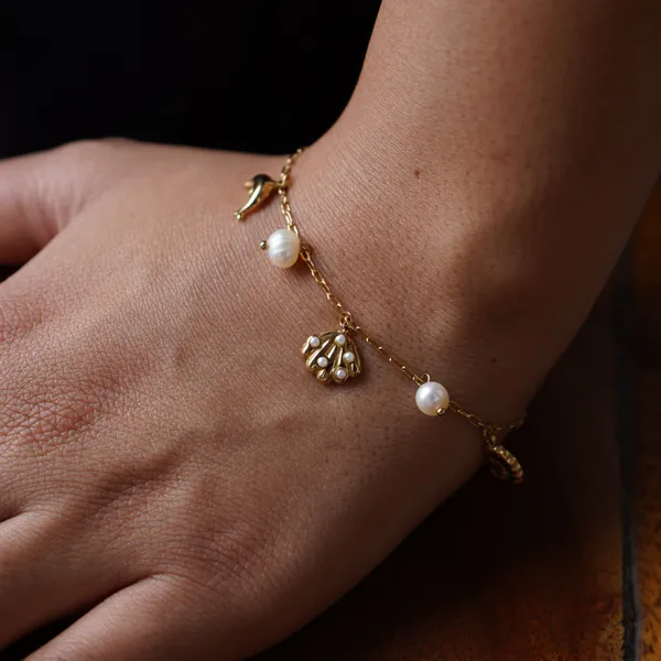 Ocean_Charm__Bracelet__gold_Stainless_steel