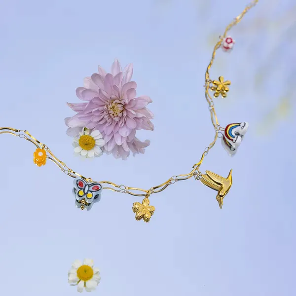 Happy_Charms__Necklace_gold_Stainless_steel