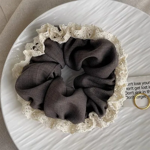 Lace_Trimmed_Scrunchies_Black_Scrunchie__Black_silk