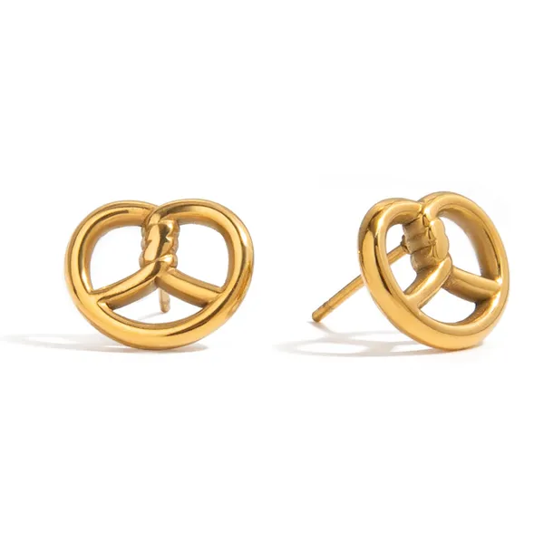 Twisted_Knot_Studs__Studs_gold_Stainless_steel
