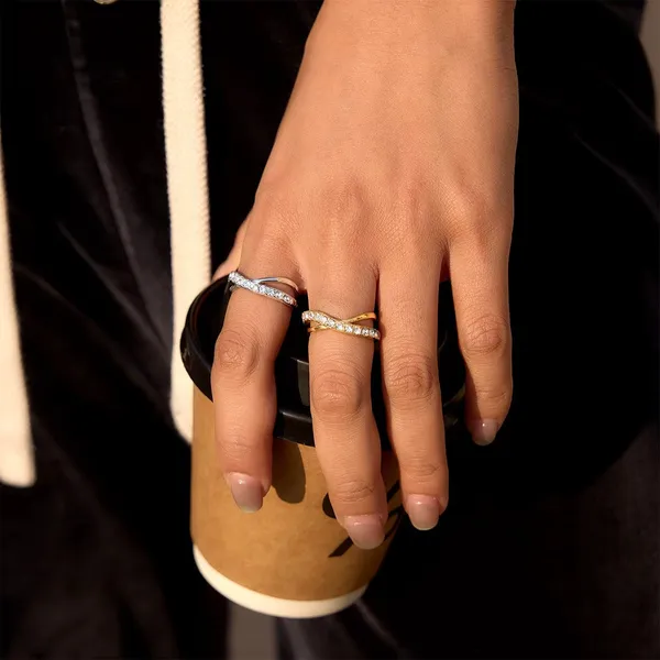 Crystal_Crisscross_Ring_Silver_Ring_Silver_Stainless_steel