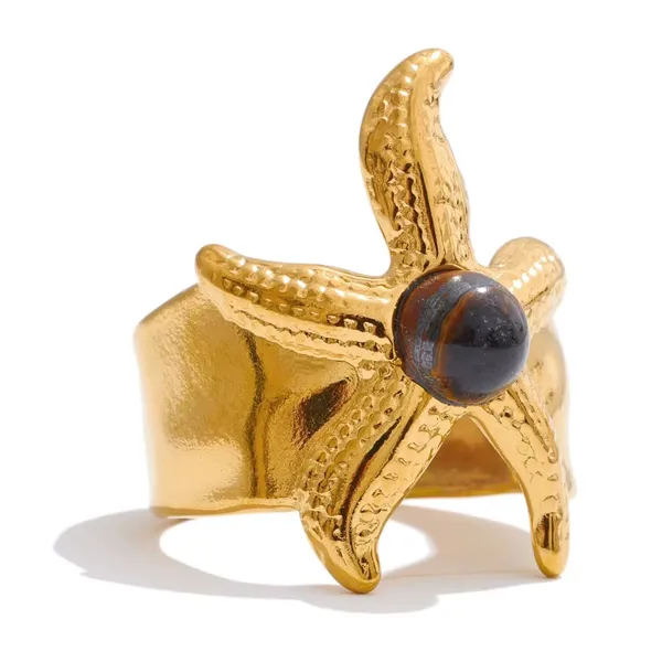 Starfish_Statement_Ring__Ring_gold_Stainless_steel